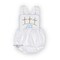 Baby boys easter sun bubble romper with embroidered name and three crosses christian faith based design product 1
